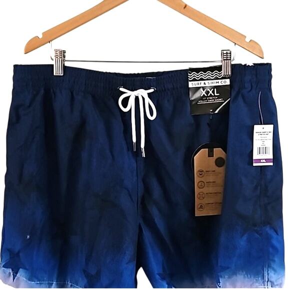 Surf & Swim Co. Tie Dye American Stars Volley Swim Shorts - Size XXL, NWT - Picture 5 of 7